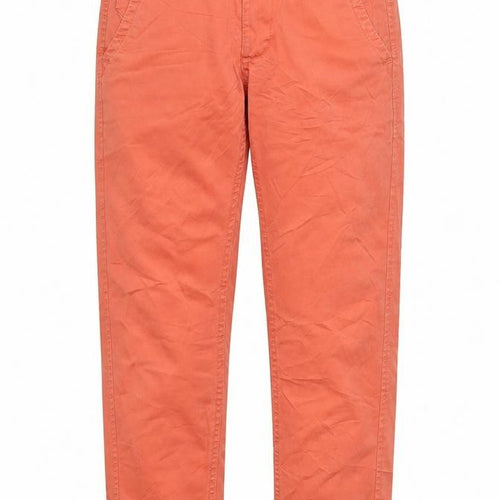 Matchstick Womens Orange   Chino Trousers Size 29 L29 in