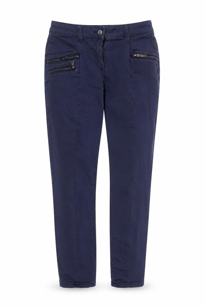 Front view of Next women’s blue denim skinny jeans, size UK 6, 27-inch leg
