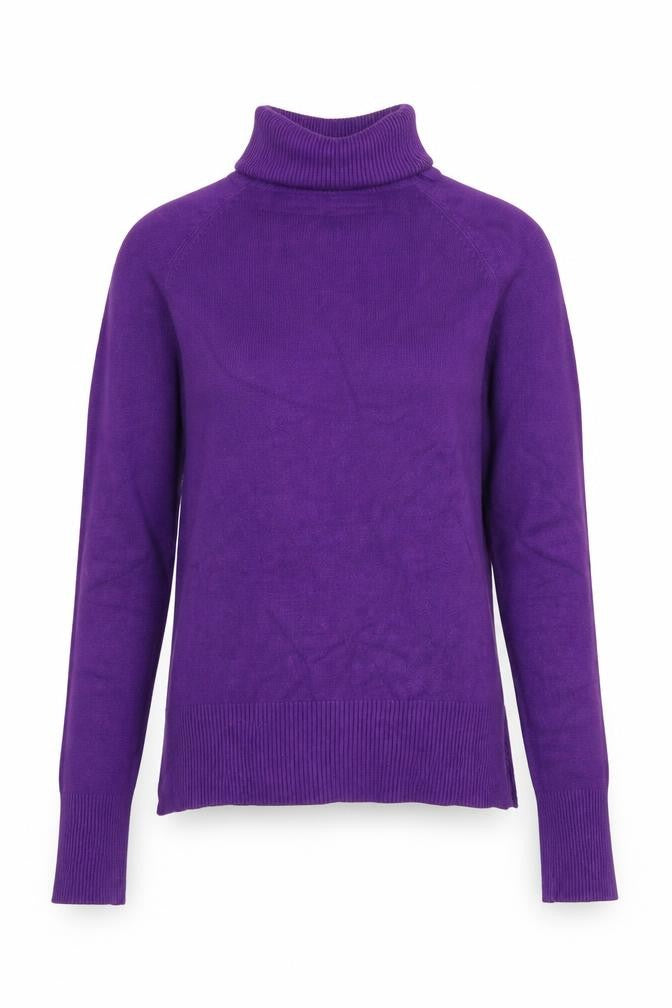 Front view of Preworn women’s purple jumper, size S
