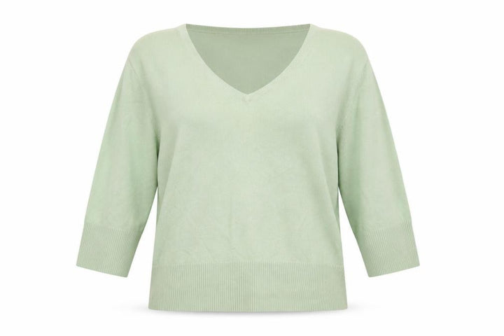 M&Co Womens Green Knit Pullover Jumper Size XL