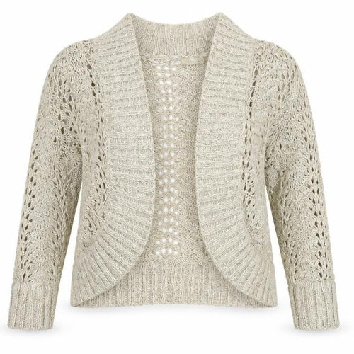 Tuq Womens Beige  Knit Cardigan Jumper Size 16