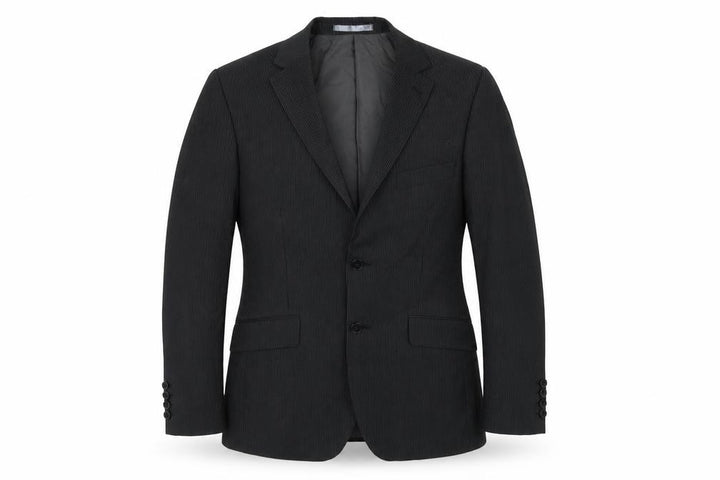 Burton Mens Black Striped  Jacket Suit Size 38