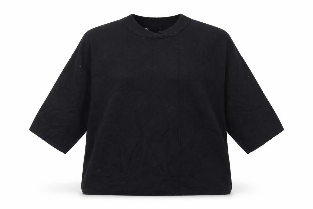 Front view of Tu women’s black knit jumper, size UK 18