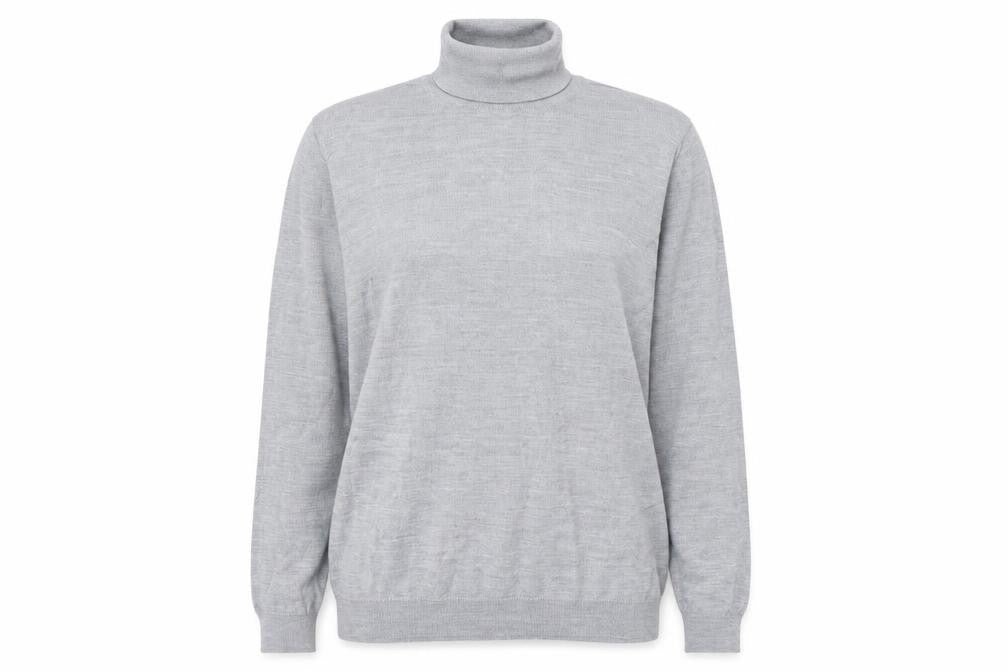 Front view of Zara women’s grey knit jumper, size L
