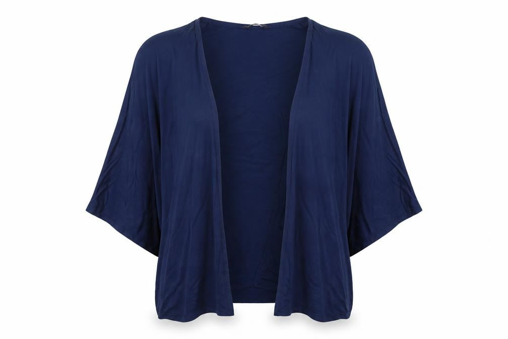 Marks and Spencer Womens Blue  Jersey Cardigan Jumper Size 10