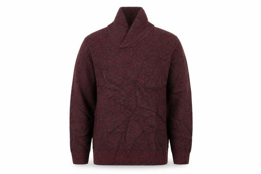 Front view of Next men’s red knit jumper, size M