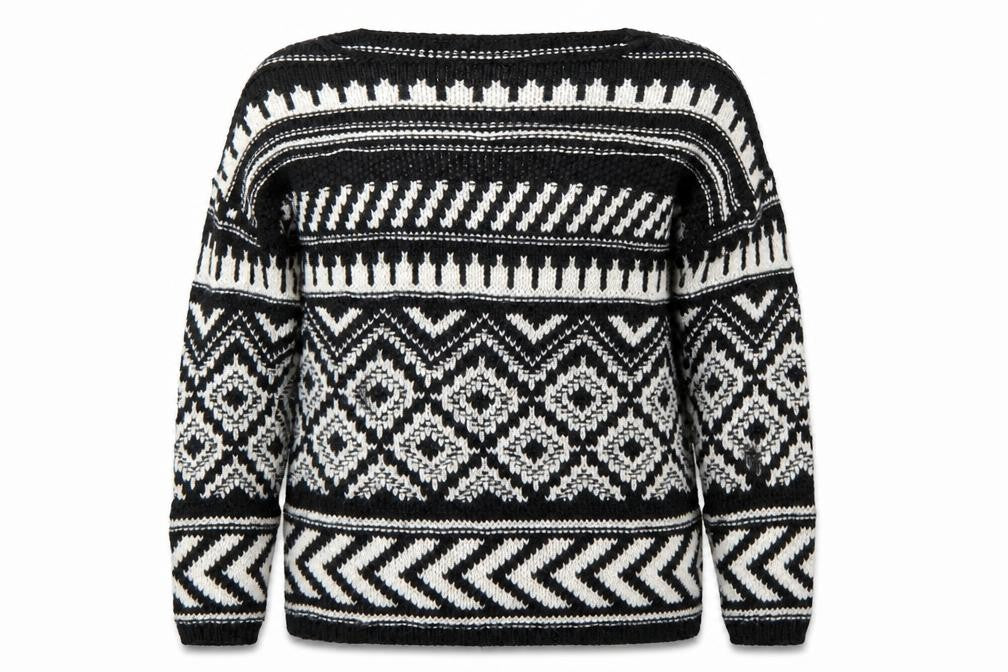 Front view of F&F women’s black jumper, size UK 10