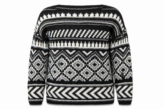 Front view of F&F women’s black jumper, size UK 10