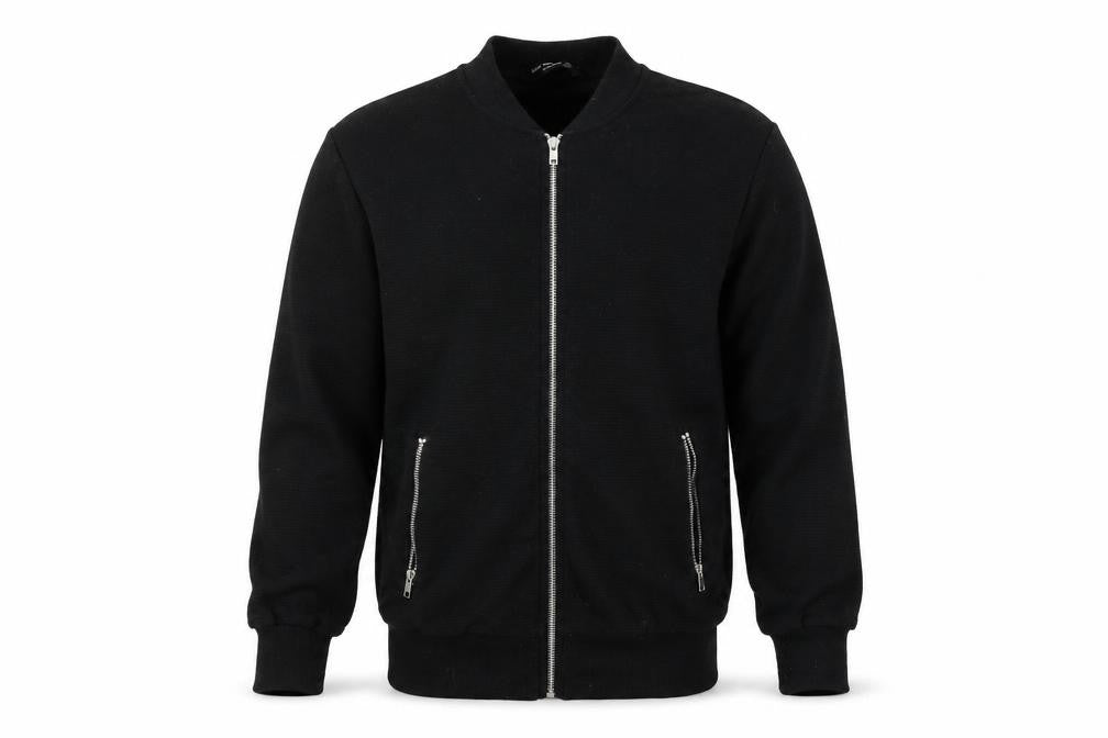 Ceader wood state Mens Black   Full Zip Sweatshirt Size S