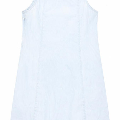 Xijilai Womens Blue   Tank Dress  Size L