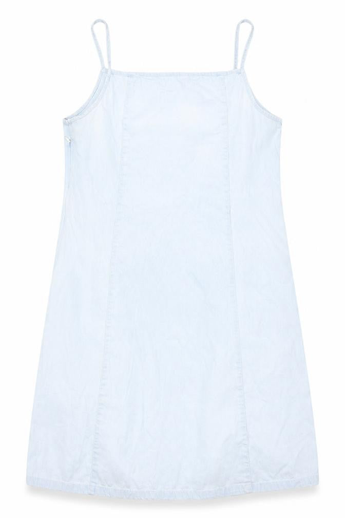 Xijilai Womens Blue   Tank Dress  Size L