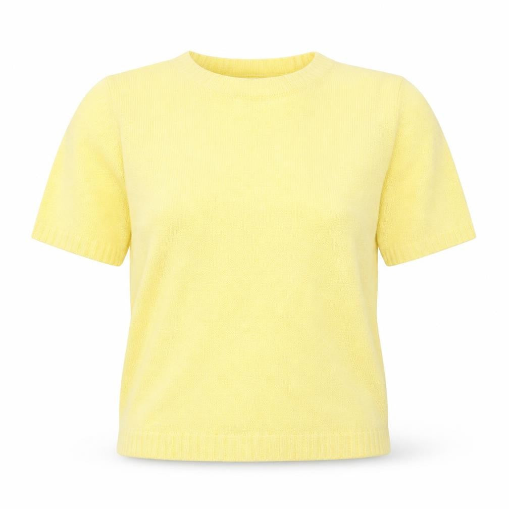 Damart Womens Yellow   Basic T-Shirt Size M