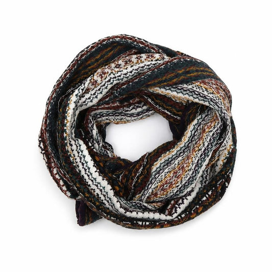 Front view of H&M women’s multicoloured plaid knit shawl/wrap