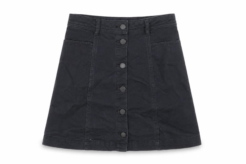 Divided by H&M Womens Black  Denim A-Line Skirt Size 4