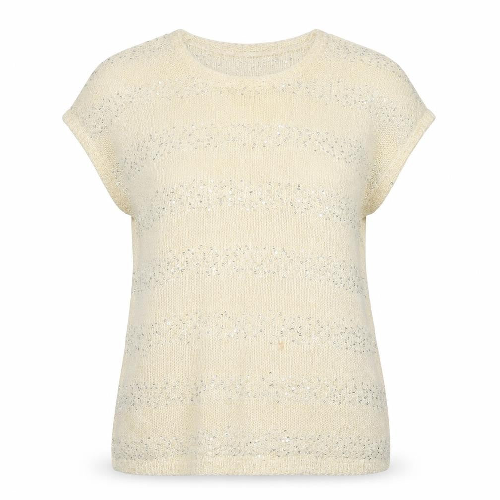 Front view of Next women’s ivory jumper, size UK 16