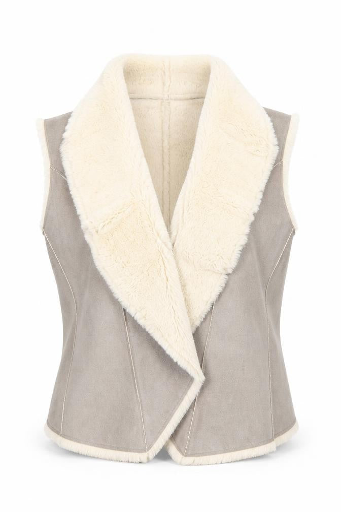 New Look Womens Grey   Windbreaker Waistcoat Size 14