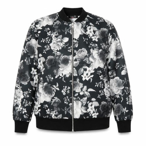 Nouvelle Womens Grey Floral  Full Zip Jumper Size 18