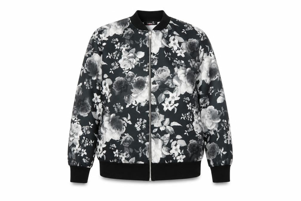Nouvelle Womens Grey Floral  Full Zip Jumper Size 18
