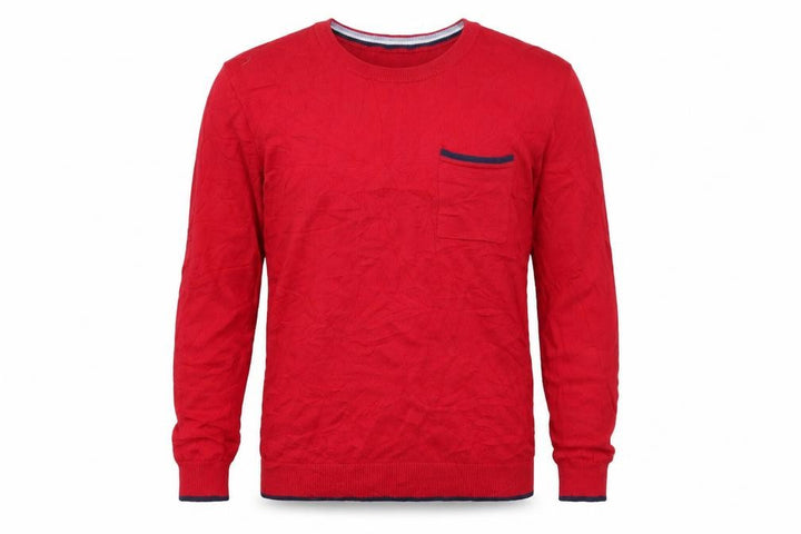Gap Mens Red Knit Pullover Jumper Size M - Contrast Trim