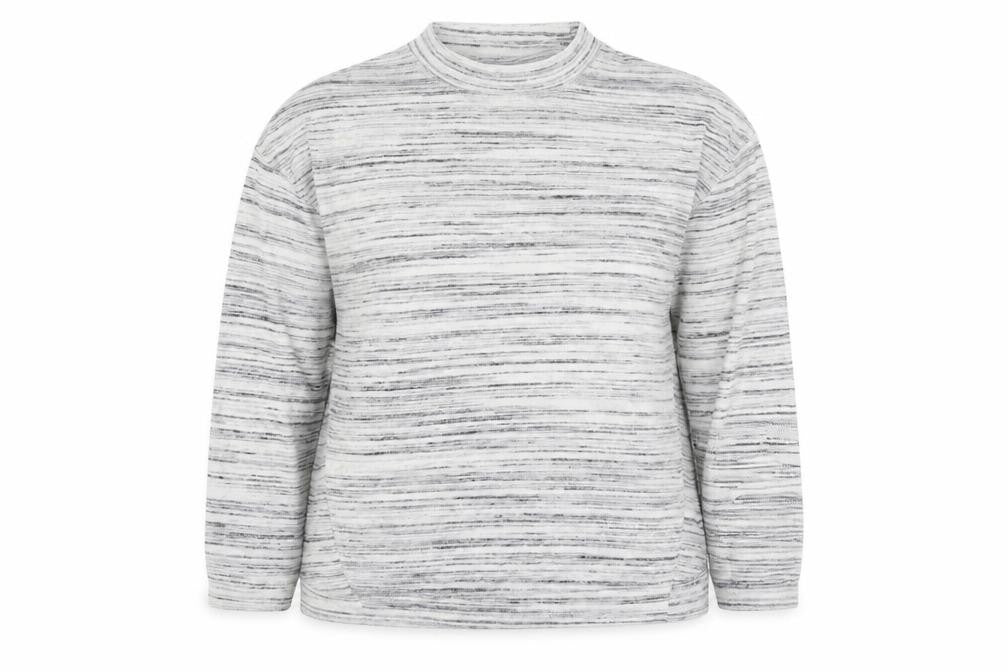 Front view of Marks & Spencer women’s grey jumper, size UK 14