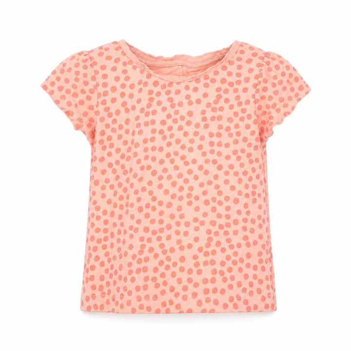 George Girls Pink Polka Dot Basic T-Shirt Size 2-3 Years