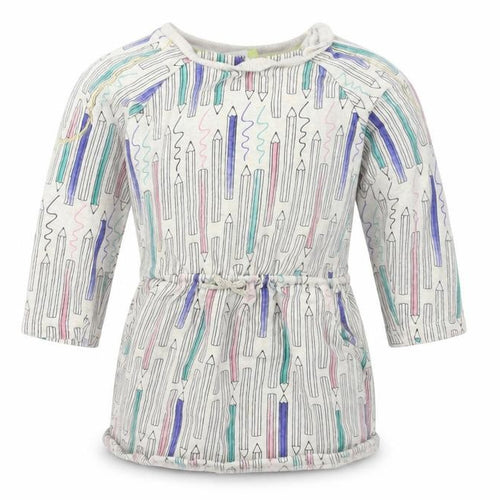Boots Mini Club Girls Grey   Jumper Dress  Size 18-24 Months  - fearne cotton pencil print
