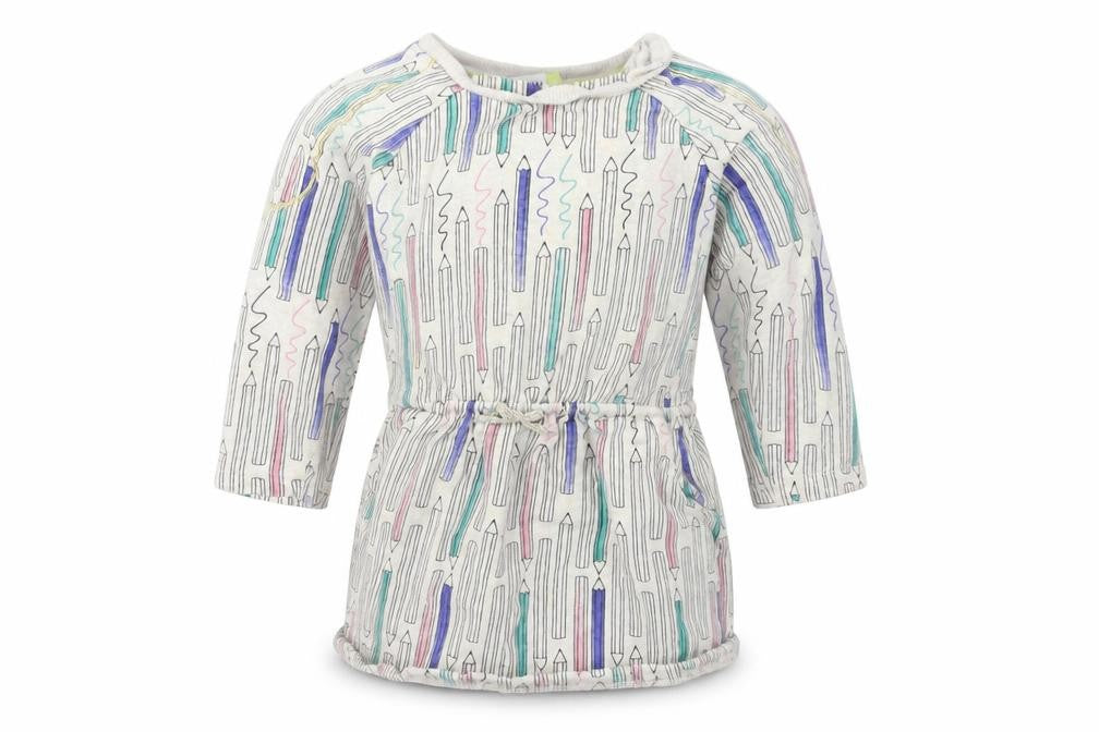Boots Mini Club Girls Grey   Jumper Dress  Size 18-24 Months  - fearne cotton pencil print