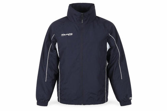 Front view of Tempo men’s blue anorak jacket, size XS