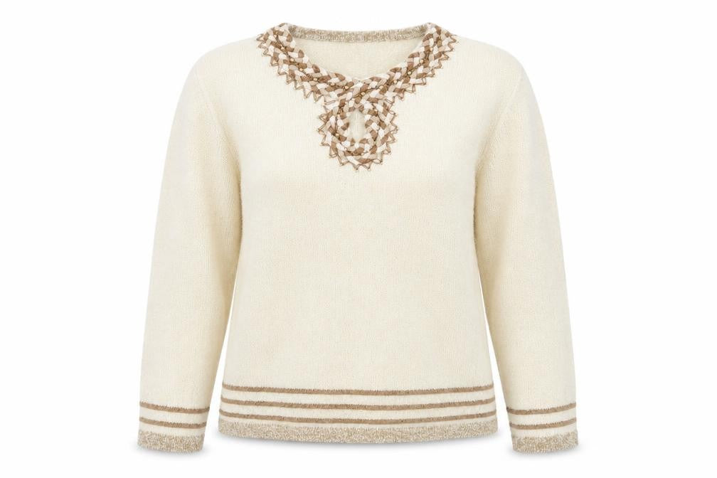 Front view of Paramour women’s brown knit jumper, size L