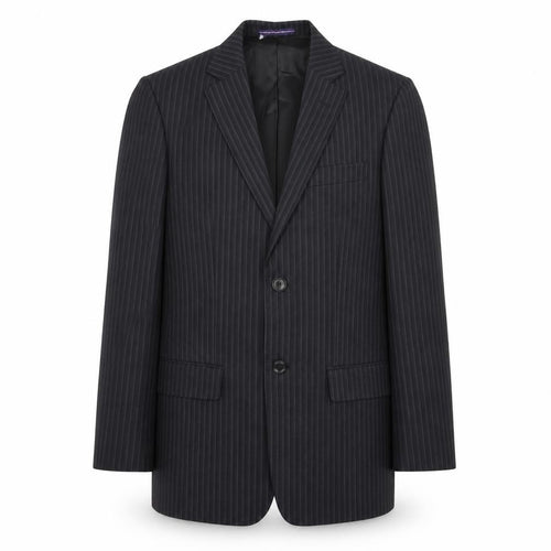 Topman Mens Black Striped  Jacket Suit Jacket Size 34