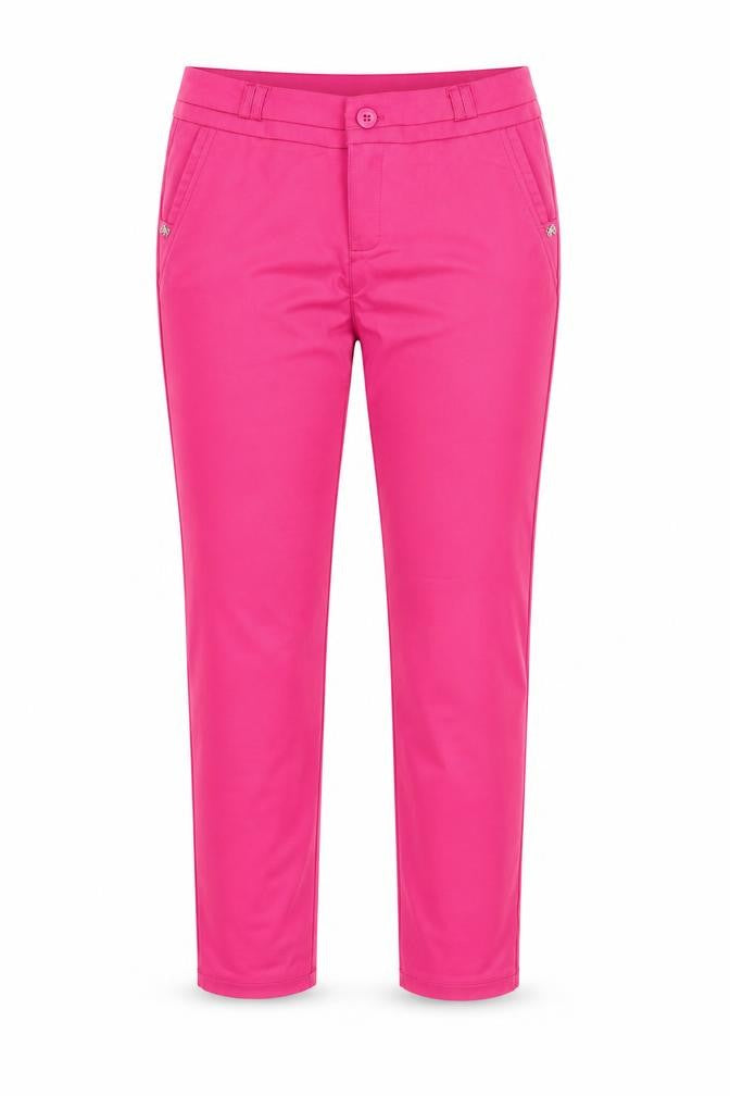 Freesia Womens Pink   Chino Trousers Size M L23 in