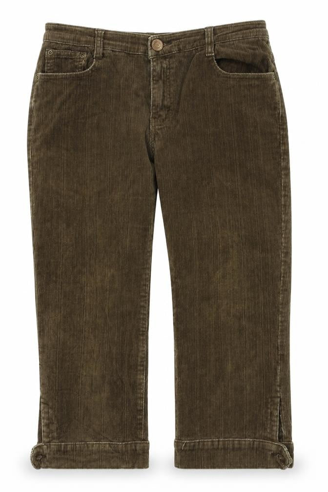 Miaoni Womens Brown   Capri Trousers Size 33 L20 in