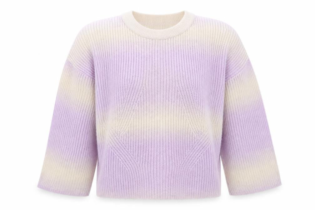 Front view of New Look men’s purple jumper, size L