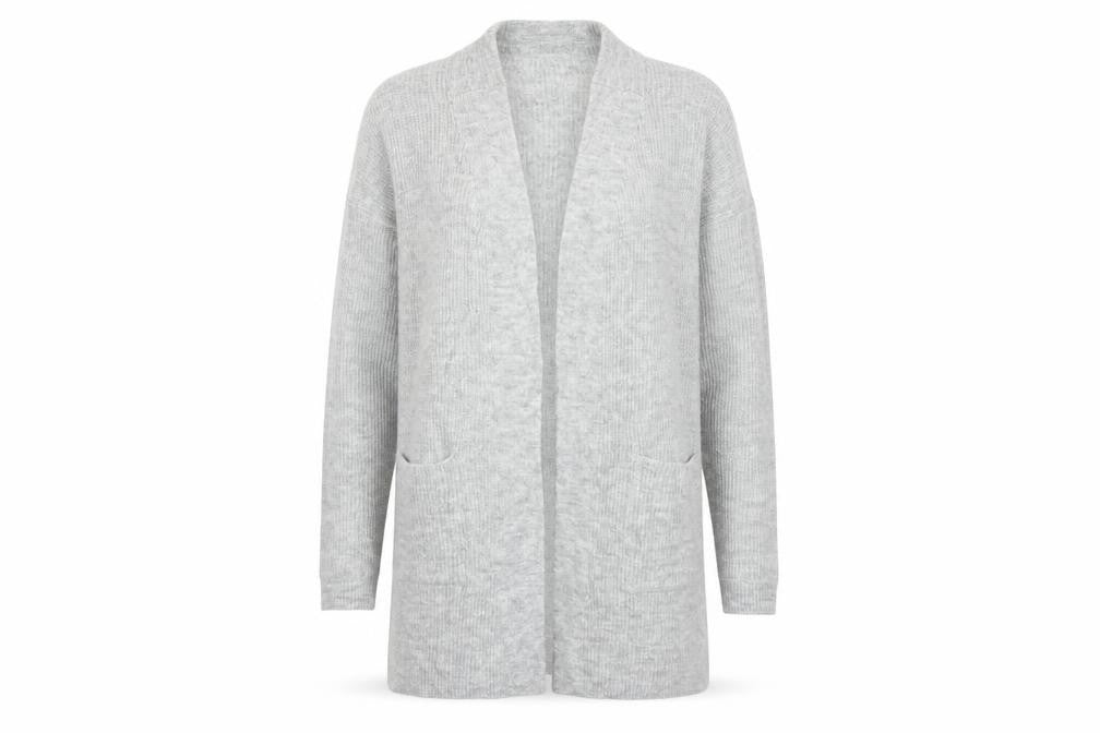 Avenue Womens Grey  Knit Cardigan Jumper Size 14