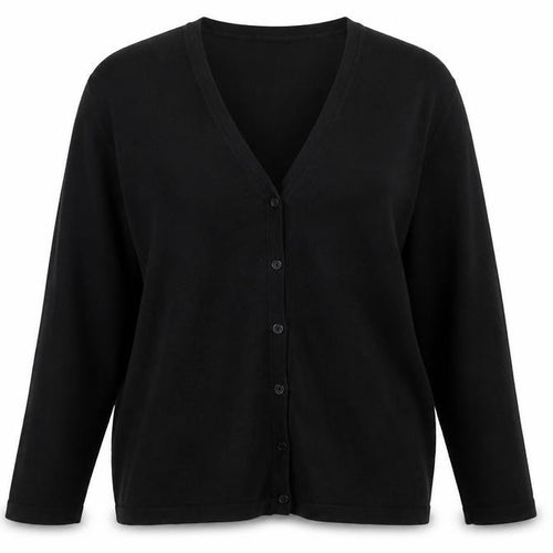 story Womens Black  Knit Cardigan Jumper Size L