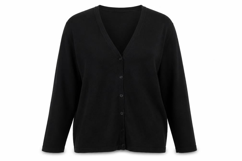 story Womens Black  Knit Cardigan Jumper Size L