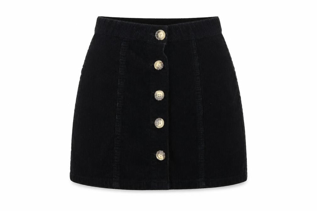 deniem & co Womens Black   A-Line Skirt Size 6