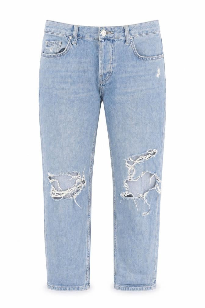 Topahop Womens Blue   Straight Jeans Size 26 in L32 in