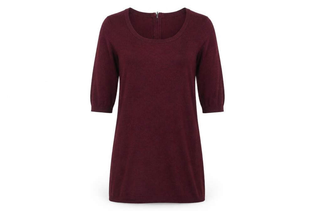 Front view of Mila women’s purple a-line, size M