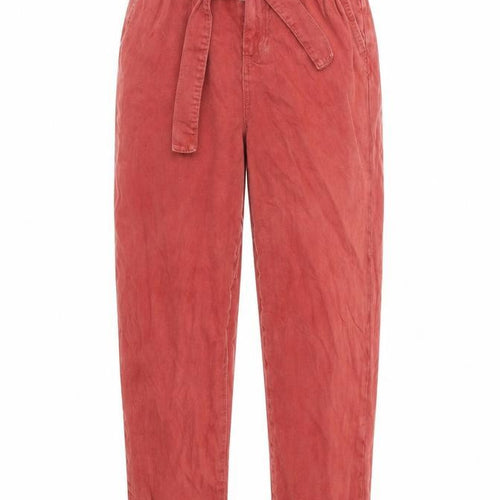 Denim & Co. Womens Red  Denim Mom Jeans Size 6 L28 in