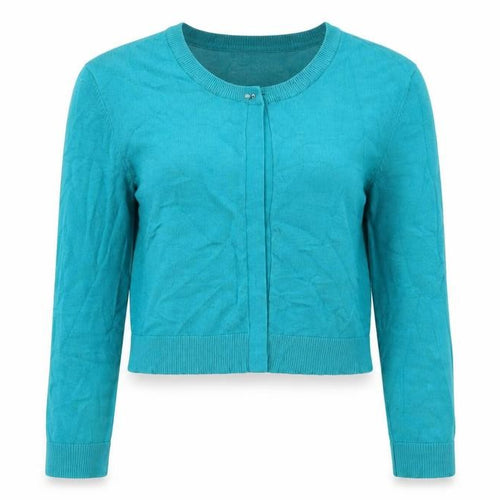 J Taylor Womens Blue  Knit Cardigan Jumper Size 14