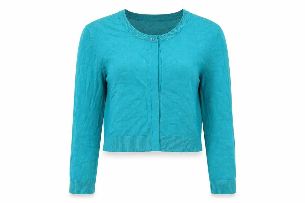 J Taylor Womens Blue  Knit Cardigan Jumper Size 14