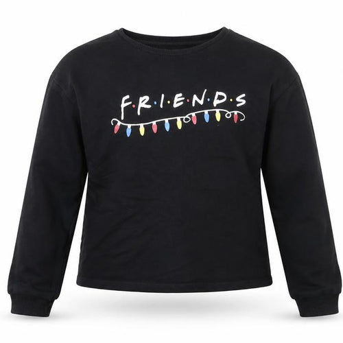 George Girls Black  Jersey Pullover Sweatshirt Size 12-13 Years  - Friends