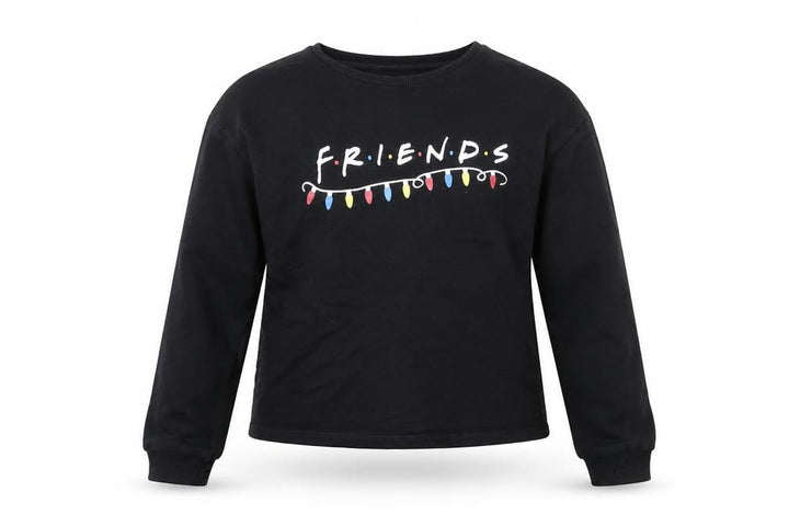 George Girls Black  Jersey Pullover Sweatshirt Size 12-13 Years  - Friends