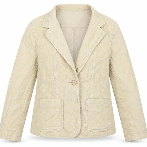 Editions Womens Beige  Corduroy Jacket Coat Size 14
