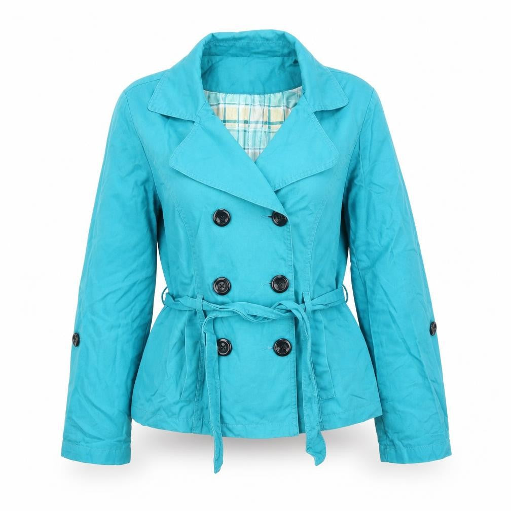 Debenhams Womens Blue   Pea Coat Coat Size 14