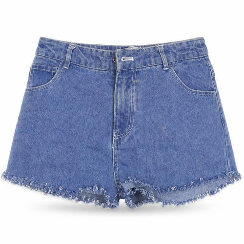 Native Youth Womens Blue  Denim Hot Pants Shorts Size XS