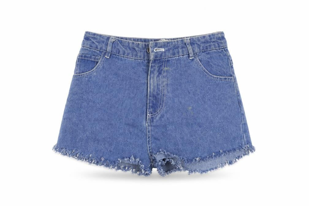 Native Youth Womens Blue  Denim Hot Pants Shorts Size XS