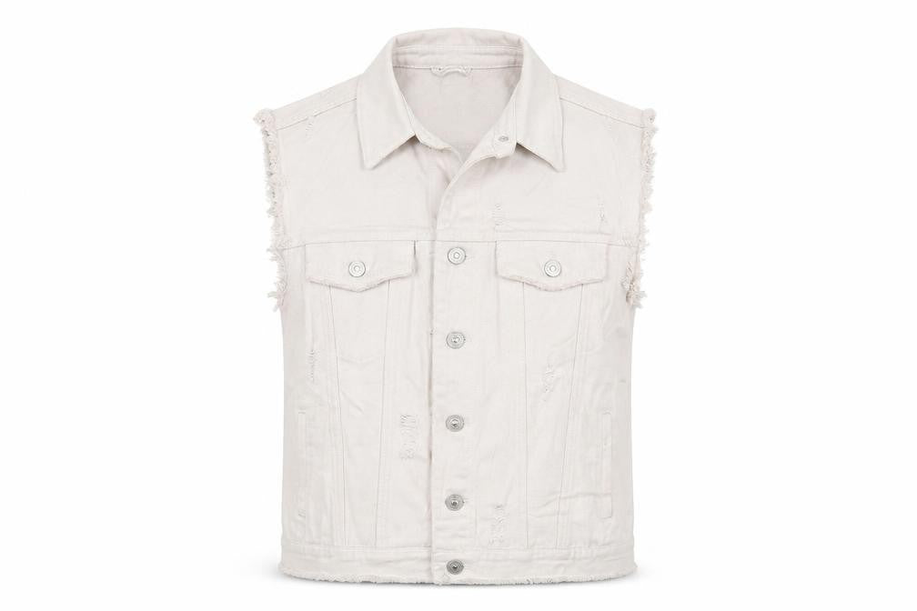 Front view of River Island women’s white jacket, size UK 10