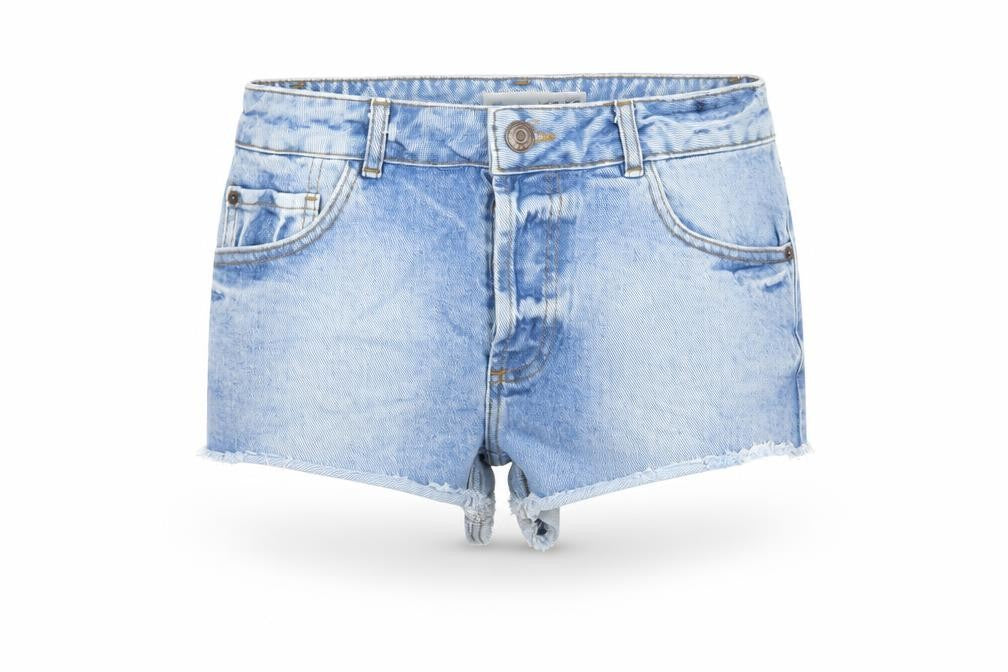 Topshop Womens Blue   Cut-Off Shorts Size 28 in